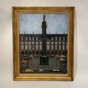 Oil painting of Place Vendme